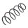 Suspension Spring set front axle coil spring Ø 141 mm KYB for CITROËN C2