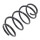 Suspension Spring set front axle coil spring Ø 141 mm KYB for e.g. OPEL ASTRA