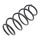 Suspension Spring set front axle coil spring KYB suitable for FIAT BRAVO