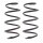 Suspension Spring set front axle coil spring KYB for e.g. FORD MONDEO