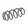 Suspension Spring set front axle coil spring KYB IAM-Expertise for MAZDA 2