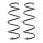 Suspension Spring set front axle KYB for e.g. MERCEDES-BENZ C-KLASSE