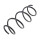Suspension Spring set front axle coil spring KYB for e.g. NISSAN MICRA
