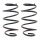 Suspension Spring set front axle coil spring KYB for NISSAN QASHQAI