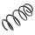 Suspension Spring set front axle coil spring KYB suitable for e.g. AUDI A3