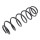 Suspension Spring set rear axle coil spring Ø 125 mm KYB for RENAULT LAGUNA