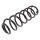 Suspension Spring set rear axle Ø 111 mm KYB for e.g. SKODA OCTAVIA