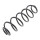 Suspension Spring set rear axle coil spring KYB suitable for e.g. AUDI A4