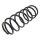 Suspension Spring set rear axle Ø 111 mm KYB for e.g. DAEWOO MATIZ