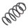 Suspension Spring set rear axle coil spring Ø 154 mm KYB for OPEL SINTRA