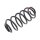Suspension Spring set rear axle coil spring Ø 131 mm KYB for TOYOTA YARIS