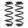 Suspension Spring set rear axle coil spring KYB suitable for e.g. AUDI TT