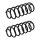 Suspension Spring set rear axle coil spring Ø 109 mm KYB for FORD FIESTA
