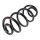 Suspension Spring set rear axle coil spring Ø 140 mm KYB for NISSAN QASHQAI