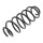 Suspension Spring set rear axle coil spring Ø 121 mm KYB for e.g. CITROËN C1