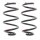 Suspension Spring set rear axle Ø 135 mm KYB for e.g. RENAULT CLIO