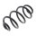 Suspension Spring set rear axle Ø 135 mm KYB for e.g. RENAULT CLIO