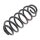 Suspension Spring set rear axle coil spring Ø 115 mm KYB for SEAT LEON