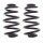 Suspension Spring set rear axle coil spring Ø 132 mm KYB for e.g. AUDI A4