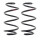 Suspension Spring set rear axle coil spring Ø 133 mm KYB for NISSAN NOTE
