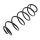 Suspension Spring set rear axle coil spring Ø 122 mm KYB for MB A-KLASSE