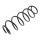Suspension Spring set rear axle coil spring Ø 126 mm KYB for MB B-KLASSE