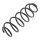 Fahrwerksfedern-Set Hinterachse Schraubenfeder Ø 117 mm KYB für MB A-KLASSE