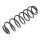 Suspension Spring set rear axle coil spring Ø 103 mm KYB for VW FOX
