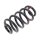 Suspension Spring set rear axle coil spring Ø 132 mm KYB for e.g. AUDI A6