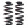 Suspension Spring set rear axle coil spring Ø 132 mm KYB for AUDI A6