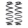 Suspension Spring set rear axle Ø 113 mm KYB for e.g. SKODA OCTAVIA