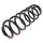 Suspension Spring set rear axle coil spring Ø 116 mm KYB for SEAT TOLEDO