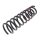 Suspension Spring set front axle coil spring KYB for JAGUAR S-TYPE