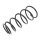 Suspension Spring set rear axle coil spring Ø 153 mm KYB for e.g. MAZDA 626