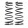 Suspension Spring set rear axle Ø 134 mm KYB for DAIHATSU APPLAUSE