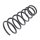 Suspension Spring set rear axle Ø 143 mm KYB for e.g. TOYOTA CARINA