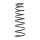 Suspension Spring set rear axle coil spring Ø 145 mm KYB for TOYOTA AVENSIS
