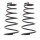 Suspension Spring set rear axle Ø 162 mm KYB for e.g. HYUNDAI ACCENT