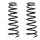Suspension Spring set rear axle coil spring Ø 145 mm KYB for TOYOTA AVENSIS