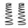 Suspension Spring set rear axle coil spring Ø 172 mm KYB for TOYOTA CAMRY