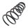 Suspension Spring set rear axle coil spring Ø 171 mm KYB for LEXUS RX