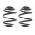 Suspension Spring Set rear coil spring Ø 148 mm KYB for e.g. OPEL VECTRA