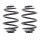Suspension Spring Set rear coil spring Ø 160 mm KYB for e.g. DAEWOO LANOS
