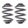 Suspension Spring Set rear coil spring Ø 141 mm KYB suitable for BMW Z3