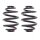 Fahrwerksfedern-Set hinten Schraubenfeder Ø 152 mm KYB für u.a. RENAULT KANGOO