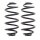 Fahrwerksfedern-Set hinten Schraubenfeder Ø 140 mm KYB für u.a. OPEL ZAFIRA