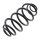 Suspension Spring Set rear coil spring Ø 142 mm KYB for OPEL MERIVA