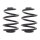 Fahrwerksfedern-Set hinten Schraubenfeder Ø 167 mm KYB für u.a. VW SHARAN