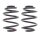 Fahrwerksfedern-Set hinten Schraubenfeder Ø 143 mm KYB für u.a. FORD ESCORT