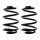 Suspension Spring Set rear coil spring Ø 158 mm KYB for e.g. OPEL ASTRA